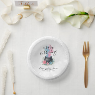 A Baby Is Brewing Magical Cauldron Paper Bowls