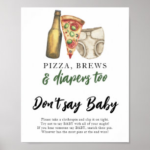 A baby is brewing milk Don't say baby Poster