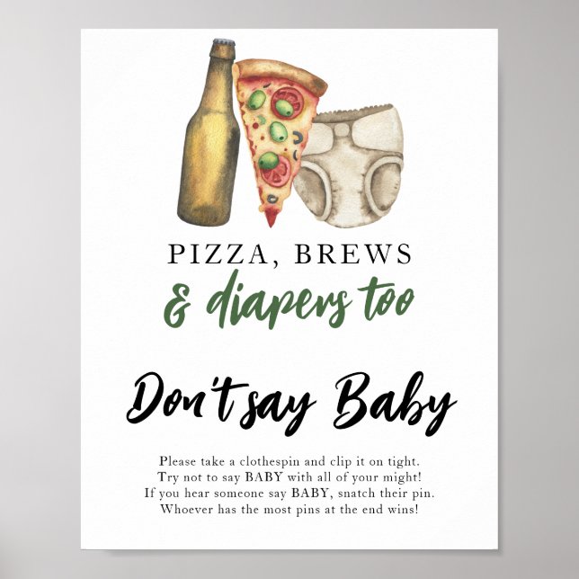 A baby is brewing milk Don't say baby  Poster (Front)