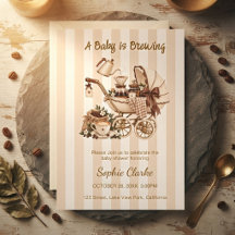 A Baby is Brewing Neutral Coffee Baby Shower
