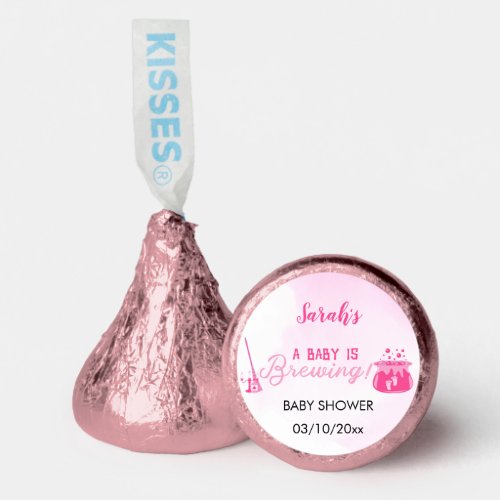A Baby Is Brewing Pink Halloween Baby Shower Hersheys Kisses