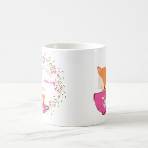 A Baby is Brewing Pink Teacup Baby Girl Shower Coffee Mug Zazzle