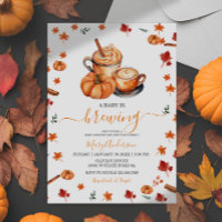 A Baby Is Brewing Pumpkin Spice Coffee Baby Shower