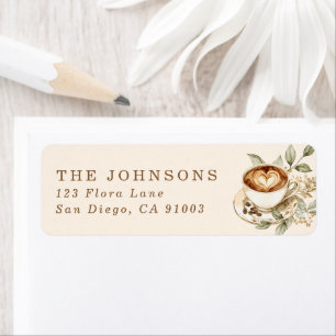 A Baby is Brewing Return Address Labels, Coffee Label
