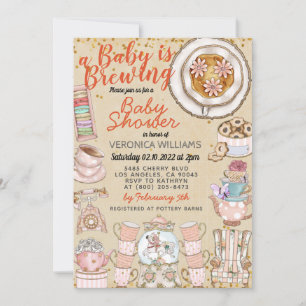 A Baby is Brewing Shower Invitation