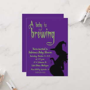 A Baby is Brewing Shower Invitation Card