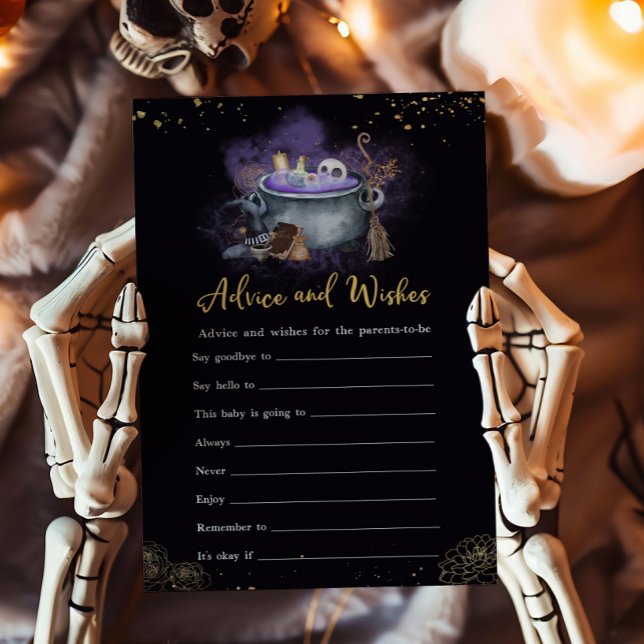 A Baby is Brewing Spooky Advice and Wishes Game (A Baby is Brewing Baby Shower Advice and Wishes Game)