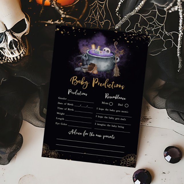A Baby is Brewing Spooky Baby Predictions Game (A Baby is Brewing Baby Shower Baby Predictions Game)