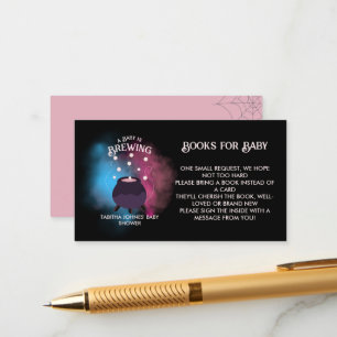 A Baby Is Brewing Spooky Gender Reveal Cauldron Enclosure Card