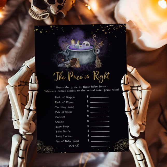 A Baby is Brewing Spooky The Price is Right Game (A Baby is Brewing Baby Shower The Price is Right Game)