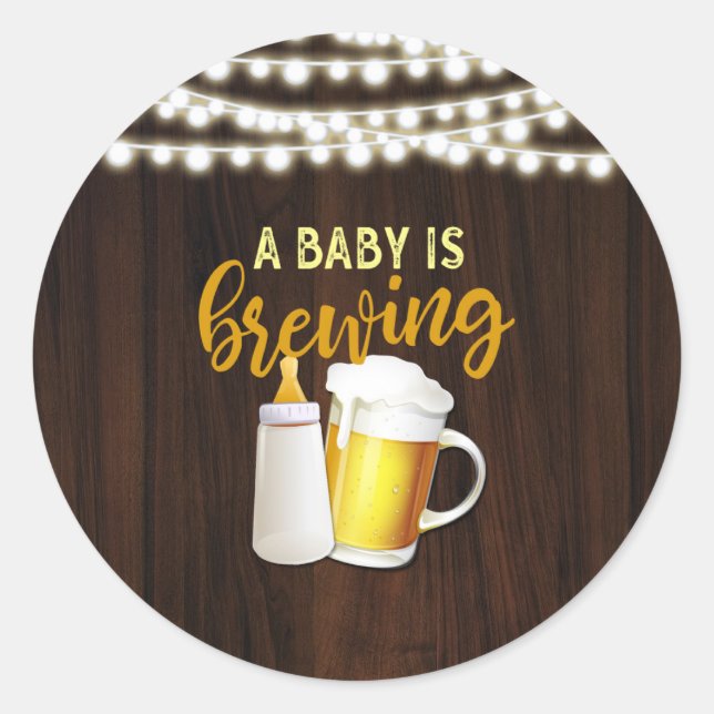 A Baby is Brewing Sticker (Front)