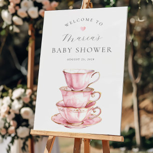A Baby is Brewing Tea Party Baby Shower Welcome Foam Board