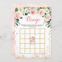 A Baby is Brewing Tea Party Bingo Game Card