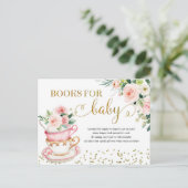 A Baby is Brewing Tea Party Books for Baby Card (Standing Front)