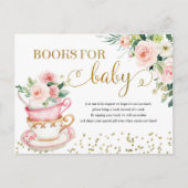 A Baby is Brewing Tea Party Books for Baby Card (Front)