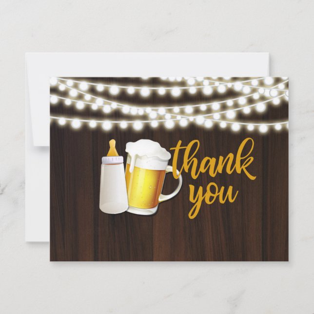 A Baby is Brewing Thank You Card (Front)