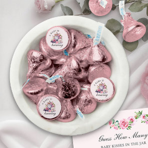 A Baby is Brewing Vintage Tea Cups and Teapot Pink Hershey®'s Kisses®
