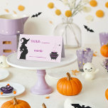 A Baby Is Brewing Witch Baby Shower  Place Card