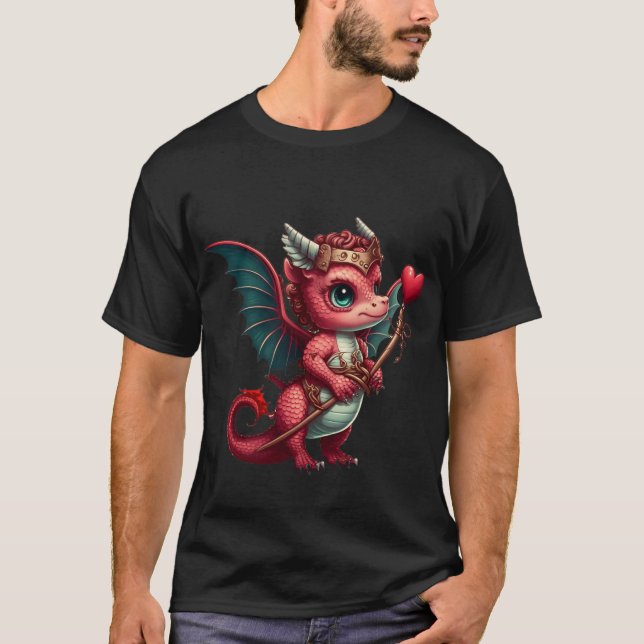 A Baby Red Dragon Valentine T-Shirt (Front)
