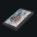 A baby seal surfing tri-fold wallet<br><div class="desc">Jaynes Gallery / SuperStock.com | USA,  North America,  California | USA,  California,  La Jolla. A baby seal surfing. Credit as: Christopher Talbot Frank / Jaynes Gallery / SuperStock.com</div>