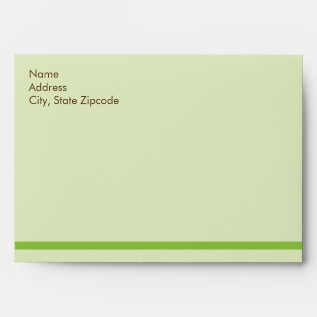 A Baby Shower Tea Party Envelop  |  Gender Neutral Envelope (Front)