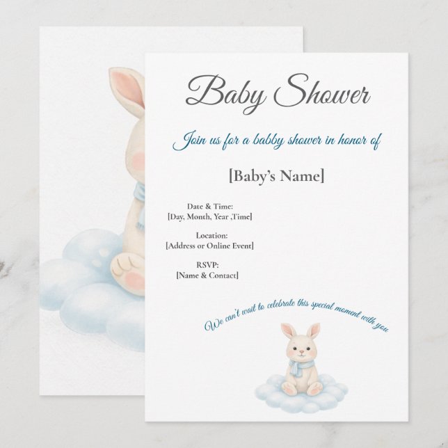 A Baby Shower to Celebrate Invitation (Front/Back)