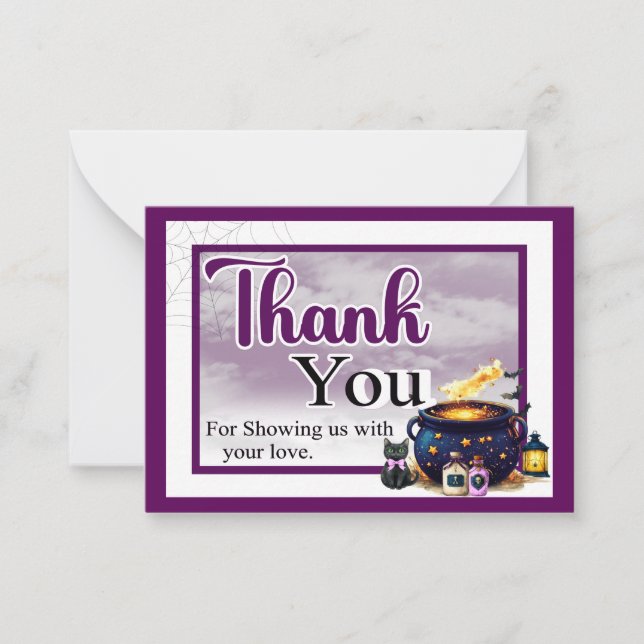 A Baby's Brewing Note Card (Front)