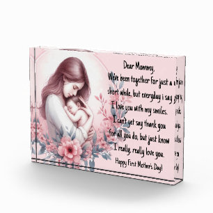 A Baby's First Mother's Day Letter Photo Block