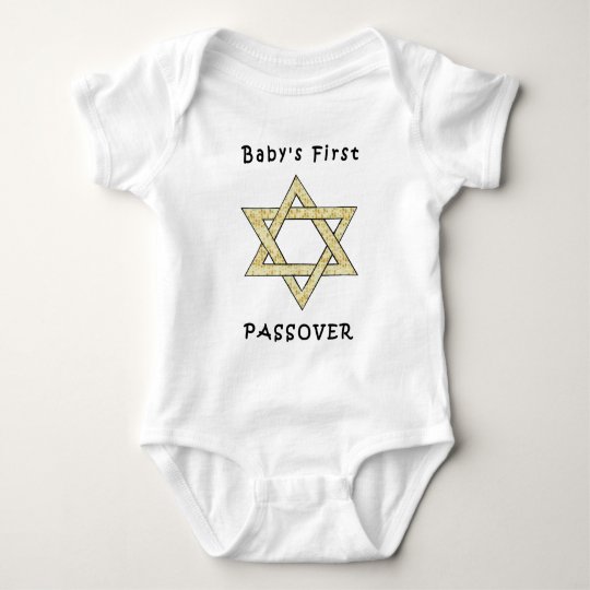 A Baby's First Passover Baby Bodysuit