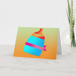 A baby's on the way card