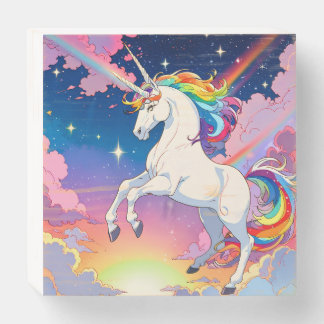 A backdrop of a majestic rhinoceros gracefully, it wooden box sign