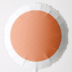 A background pattern featuring an orange and peach balloon