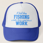 Call In Sick Fishing Hat Cap Funny Work Humor