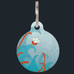 A Bad Day For Sailors Fun Nautical Pet ID Tag<br><div class="desc">A sailing ship escaping from a sea monster,  perfect for those who love the ocean.
Design on the front,  and customize the back with your pet or family name and contact number.</div>