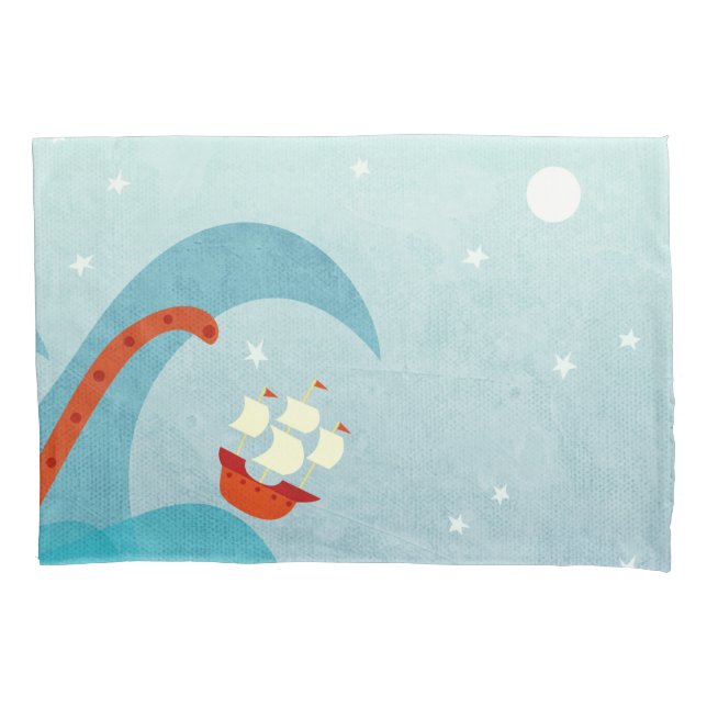 A Bad Day for Sailors Pillow Case (Front-Left)