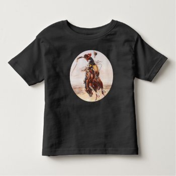 "a Bad Hoss" Bucking Bronco Toddler T-shirt by DakotaInspired at Zazzle