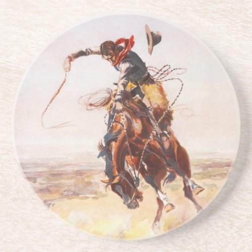 A Bad Hoss by Charles Marion Russell in 1904 Coaster