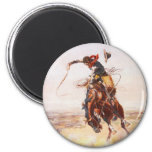 A Bad Hoss By Charles Marion Russell In 1904 Magnet at Zazzle