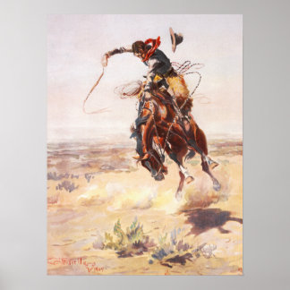 A Bad Hoss Charles Russell Fine Art Poster