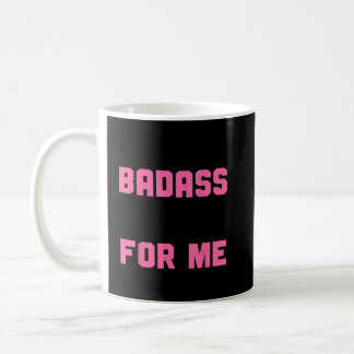 A Badass Cancer Wears A Ribbon Breast Cancer Survi Coffee Mug