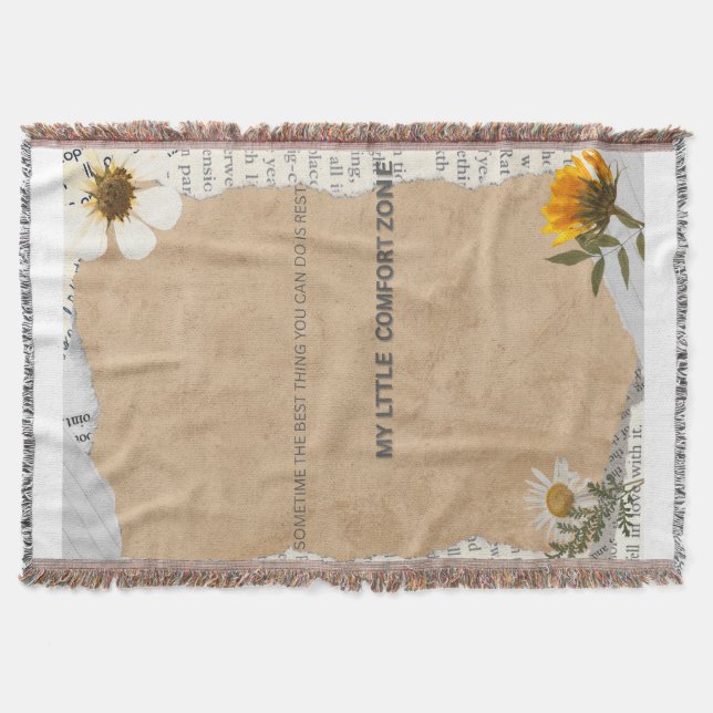 A BAEUTIFUL COTTON THROW BLANKET. BLANKET (Front)