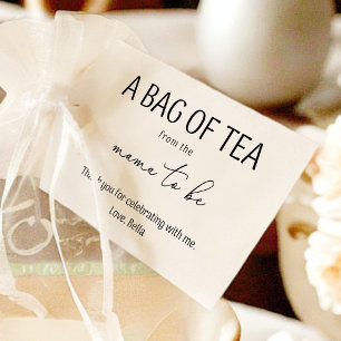 A Bag of Tea from the Mama to Be Favor Tag