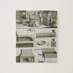 A bakery and baking equipment, from the 'Encyclope Jigsaw Puzzle