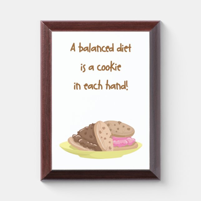 A BALANCE DIET... AWARD PLAQUE (Vertical)