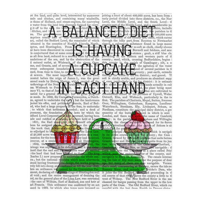A Balanced Diet Illustration Acrylic Print (Front)