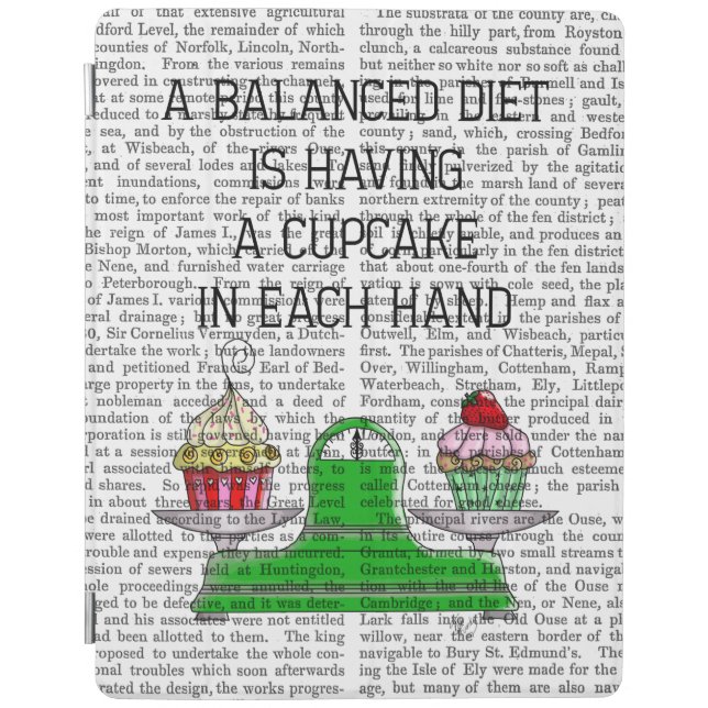 A Balanced Diet Illustration iPad Air Cover (Front)