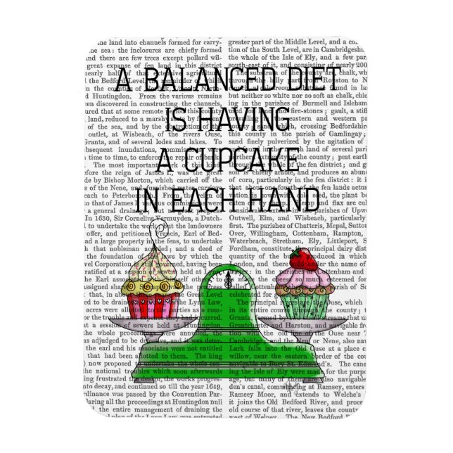 A Balanced Diet Illustration Magnet (Vertical)