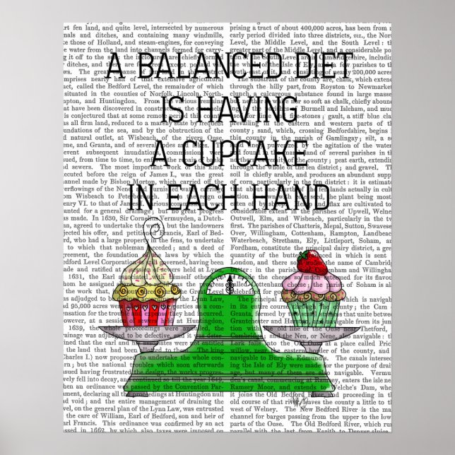 A Balanced Diet Illustration Poster (Front)