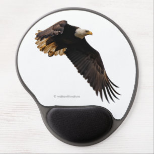 A Bald Eagle Takes to the Sky Gel Mouse Pad