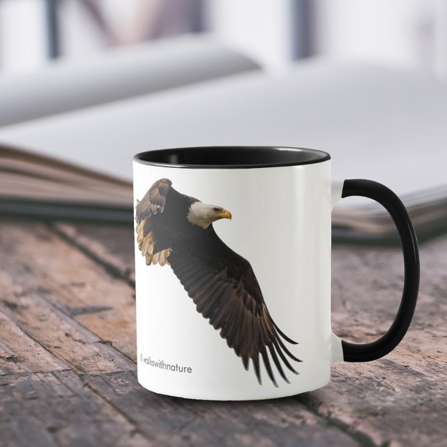 A Bald Eagle Takes to the Sky Mug (Bald Eagle Takes to the Sky 11 oz Coffee Mug Cover Photo.)